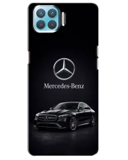 Чехол для OPPO A93 с картинкой «Mercedes — решетка радиатора»