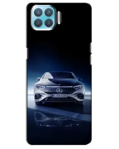 Чехол для OPPO A93 с картинкой «Ночной Mercedes EQ»