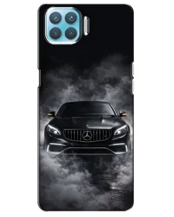 Чехол для OPPO A93 с картинкой «Mercedes в дыму»