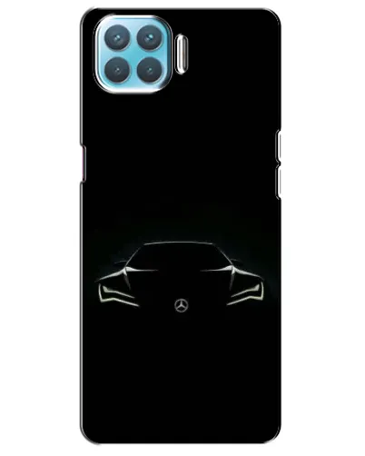 Чехол для OPPO A93 с картинкой «Mercedes — силуэт авто» Чехол для OPPO A93 с картинкой «Mercedes — силуэт авто»
