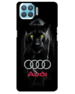 Чехол для OPPO A93 с картинкой «Пантера и Audi»