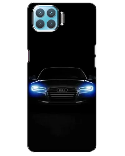 Чехол для OPPO A93 с картинкой «Audi в неоне»