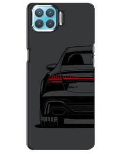 Чехол для OPPO A93 с картинкой «Задняя часть Audi — арт»