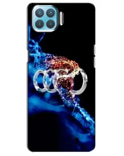 Чехол для OPPO A93 с картинкой «Энергия лого Audi»