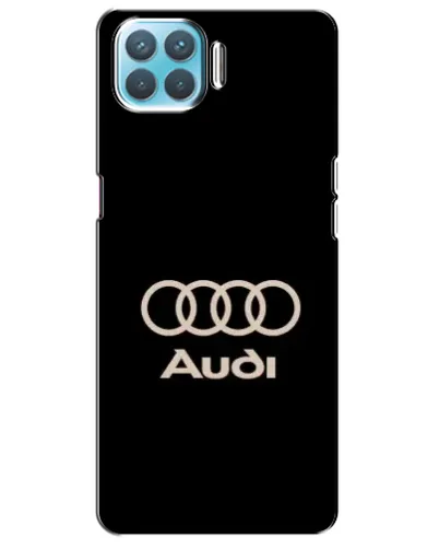 Чехол для OPPO A93 с картинкой «Audi — золотой логотип»