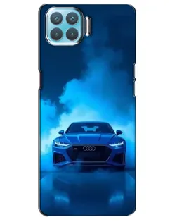 Чехол для OPPO A93 с картинкой «Audi — голубая энергия»