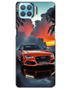 Чехол для OPPO A93 с картинкой «Audi — закат»