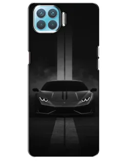 Чехол для OPPO A93 с картинкой «Lamborghini симметрия дорог»