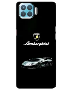 Чехол для OPPO A93 с картинкой «Логотип Lamborghini классика»