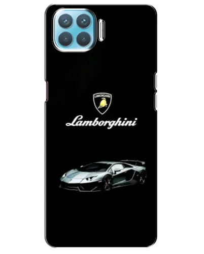 Чехол для OPPO A93 с картинкой «Логотип Lamborghini классика»