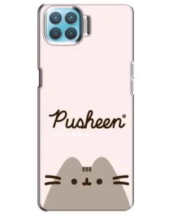 Чохол для OPPO A93 з картинкою «Pusheen логотип»