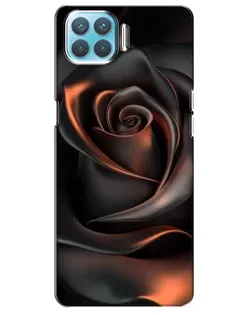 Чохол для OPPO A93 з картинкою «Шовкова чорна троянда»