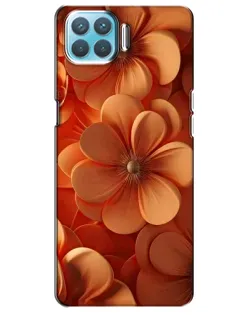 Чохол для OPPO A93 з картинкою «Помаранчева макро квітка»