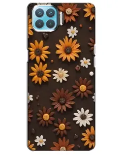 Чохол для OPPO A93 з картинкою «Візерунок з маленьких соняшників»