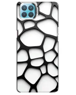 Чехол для OPPO A93 с картинкой «Белая объемная сетка» Чехол для OPPO A93 с картинкой «Белая объемная сетка»