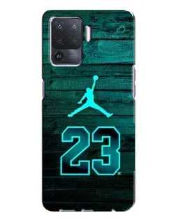 Чехол для OPPO A94 с картинкой «Jordan Cyan 23»