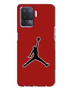 Чехол для OPPO A94 с картинкой «Jordan Red Back»