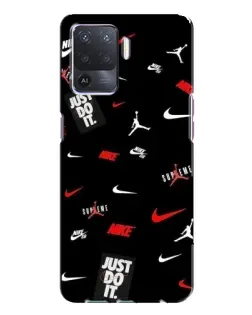Чехол для OPPO A94 с картинкой «Nike Mix Pattern»