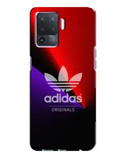 Чехол для OPPO A94 с картинкой «Adidas Red Neon»