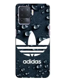 Чехол для OPPO A94 с картинкой «Adidas Trefoil Blue»