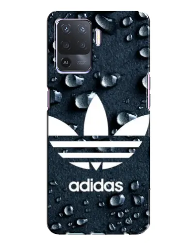 Чехол для OPPO A94 с картинкой «Adidas Trefoil Blue»