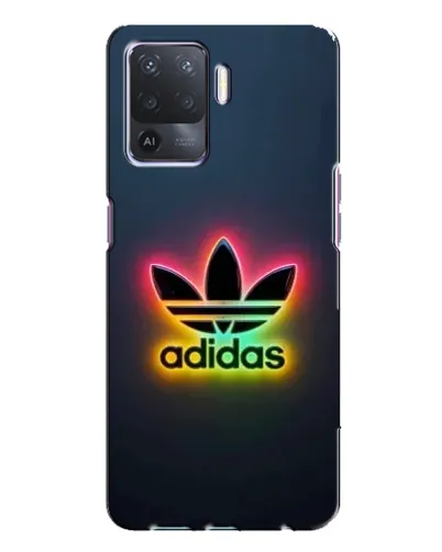 Чехол для OPPO A94 с картинкой «Неоновый Adidas»