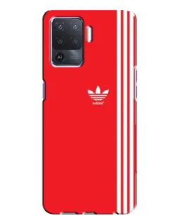 Чехол для OPPO A94 с картинкой «Красный минимализм Adidas» Чехол для OPPO A94 с картинкой «Красный минимализм Adidas»