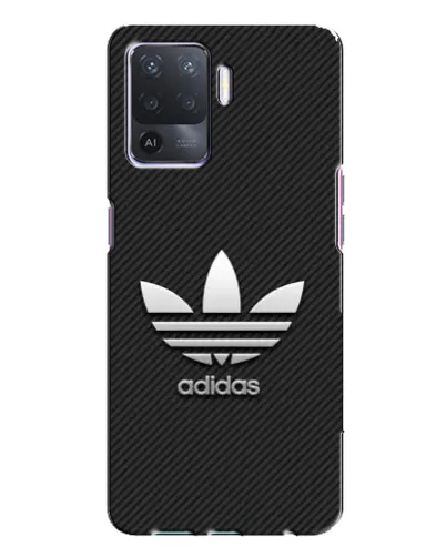 Чехол для OPPO A94 с картинкой «Adidas Карбоновая текстура»
