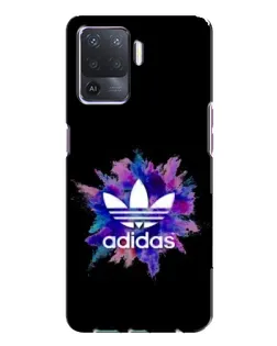 Чехол для OPPO A94 с картинкой «Взрыв красок Adidas»
