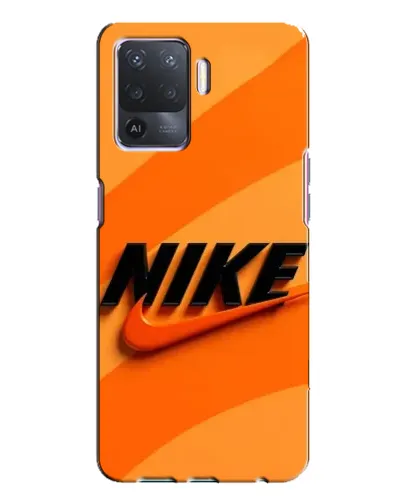 Чехол для OPPO A94 с картинкой «Оранжевый драйв Nike»
