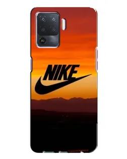Чехол для OPPO A94 с картинкой «Nike — вечерний горизонт»