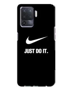 Чехол для OPPO A94 с картинкой «Классический принт Nike»