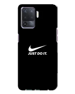 Чехол для OPPO A94 с картинкой «Минимализм от Nike»