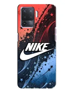 Чехол для OPPO A94 с картинкой «Градиентный принт Найк»