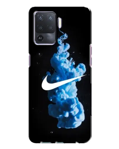 Чехол для OPPO A94 с картинкой «Nike и синий дым»
