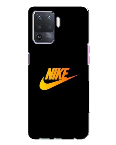 Чехол для OPPO A94 с картинкой «Золотой логотип Nike»