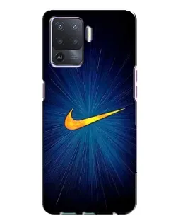 Чехол для OPPO A94 с картинкой «Синий пульс Nike» Чехол для OPPO A94 с картинкой «Синий пульс Nike»