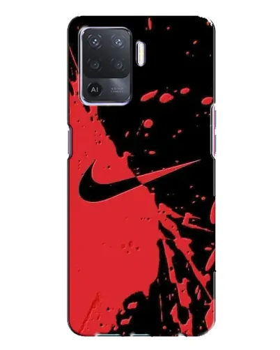 Чехол для OPPO A94 с картинкой «Красные брызги Nike» Чехол для OPPO A94 с картинкой «Красные брызги Nike»
