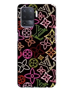 Чехол для OPPO A94 с картинкой «Неоновый микс Nike»