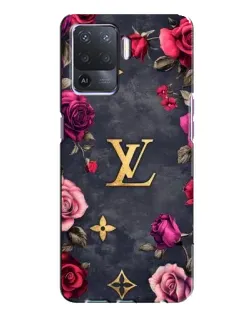 Чехол для OPPO A94 с картинкой «Цветочный Louis Vuitton»