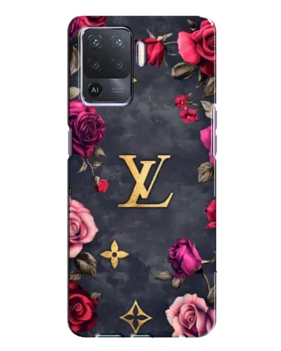 Чехол для OPPO A94 с картинкой «Цветочный Louis Vuitton»