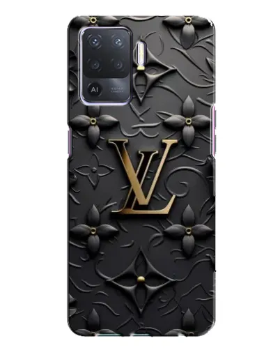 Чехол для OPPO A94 с картинкой «Кожаная текстура LV»