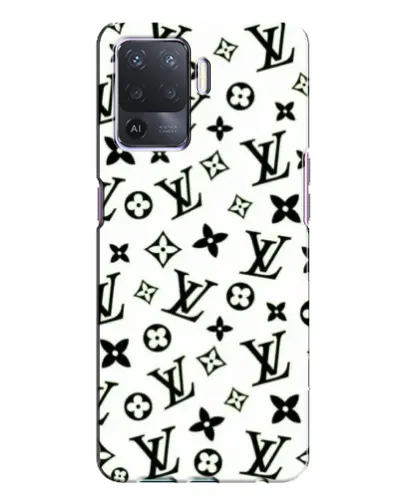 Чехол для OPPO A94 с картинкой «Монохромный хаос LV»