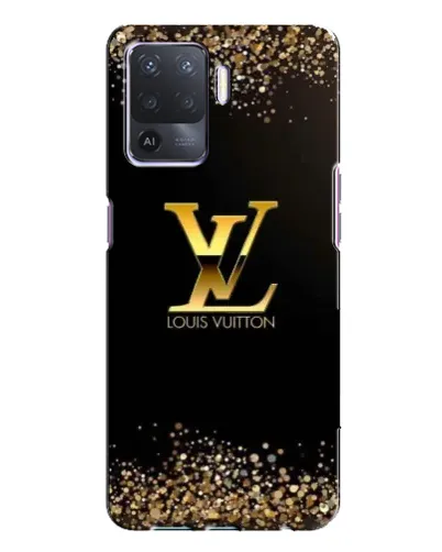 Чехол для OPPO A94 с картинкой «LV — золотые искры»