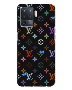 Чехол для OPPO A94 с картинкой «Цветная монограмма LV»