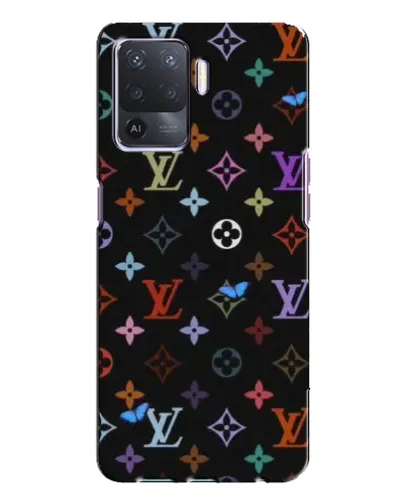 Чехол для OPPO A94 с картинкой «Цветная монограмма LV»