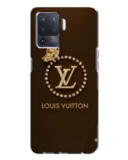 Чехол для OPPO A94 с картинкой «LV — золотая печать»
