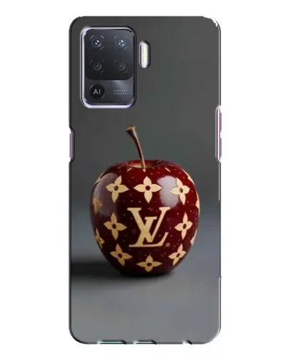 Чехол для OPPO A94 с картинкой «Красное яблоко LV»