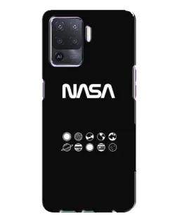 Чехол для OPPO A94 с картинкой «NASA — технический принт»