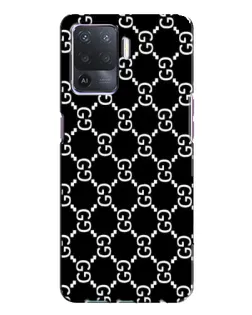 Чехол для OPPO A94 с картинкой «Gucci — сетчатый паттерн»